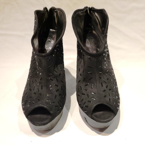 CARLOS SANTANA Suede Ankle Bootie Platform - Picture 3 of 5